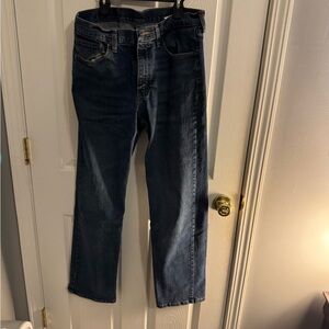 Wrangler Dark Blue Straight Leg Jeans